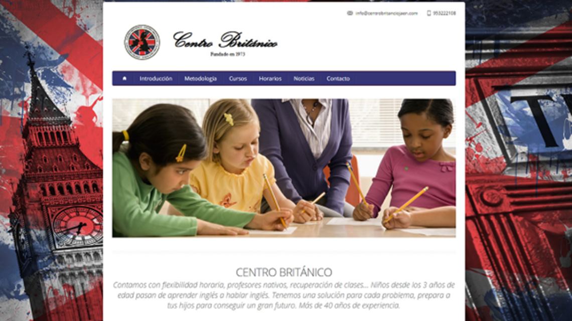 Pantallazo primera pantalla de la pagina 
